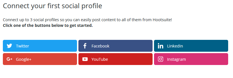 Connect social profiles 